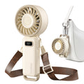 Diveblues Portable Hand Fan - Mini USB Rechargeable Handheld Fan Up to 12 Hours Cooling, 1-100 Speed Personal Fan with Turbo Airflow, 180° Foldable Desk Fan for Office & Bedroom & Travel & Commuting