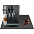 Ezebesta Silicone Mat Under Coffee Machine With Lip Coffee Maker Appliance Automatic Machines Espresso Accessory Black Multifunctional Rubber Base Mat (18.9 x 11.8)