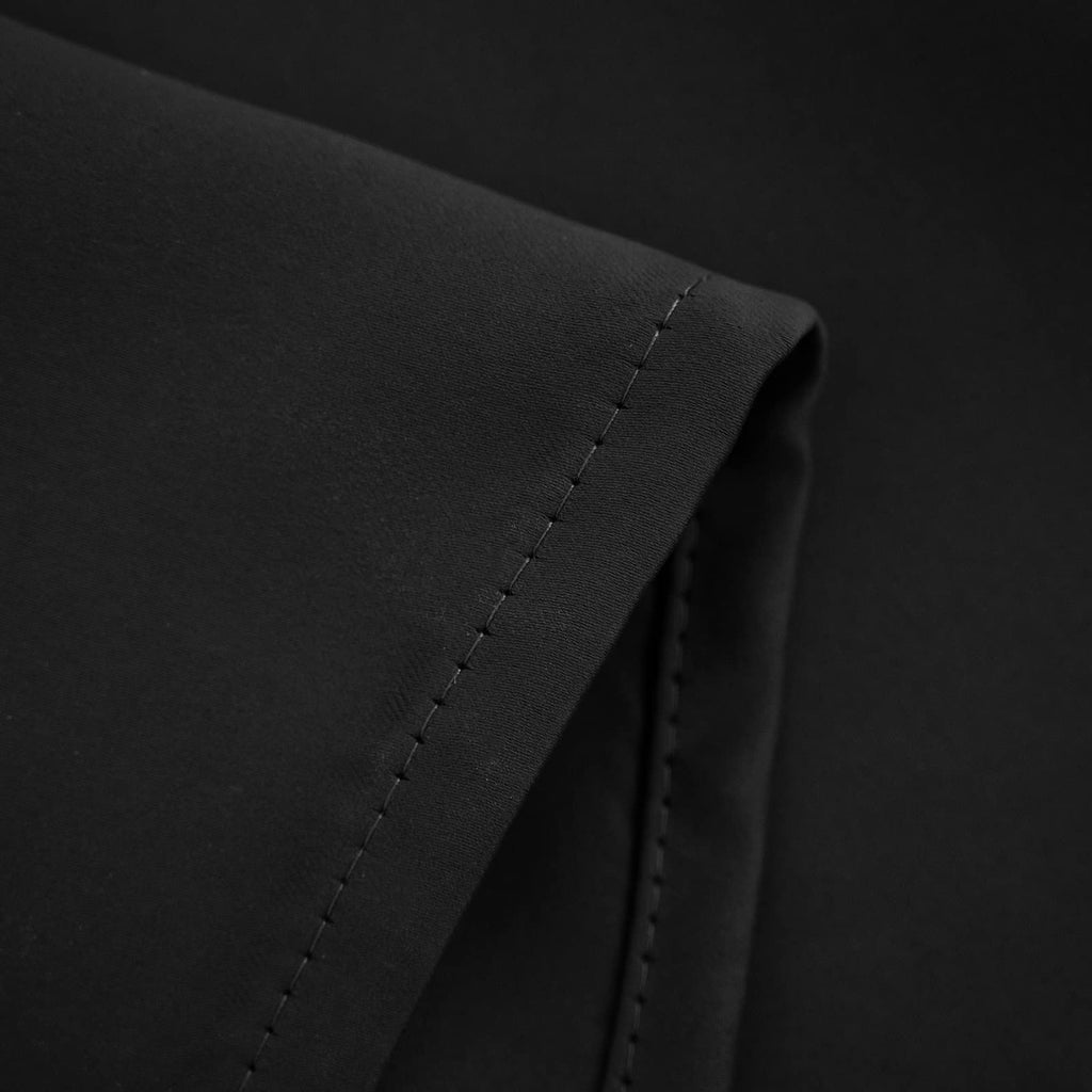 Pickluc 24 Inch Long Tier Curtains for Small Window, Short Blackout Curtain with Rod Pocket - Half Window Curtains for Kitchen, Cabinet, Basement, Camper, 2 Panels, Black, 30 Inches Wide