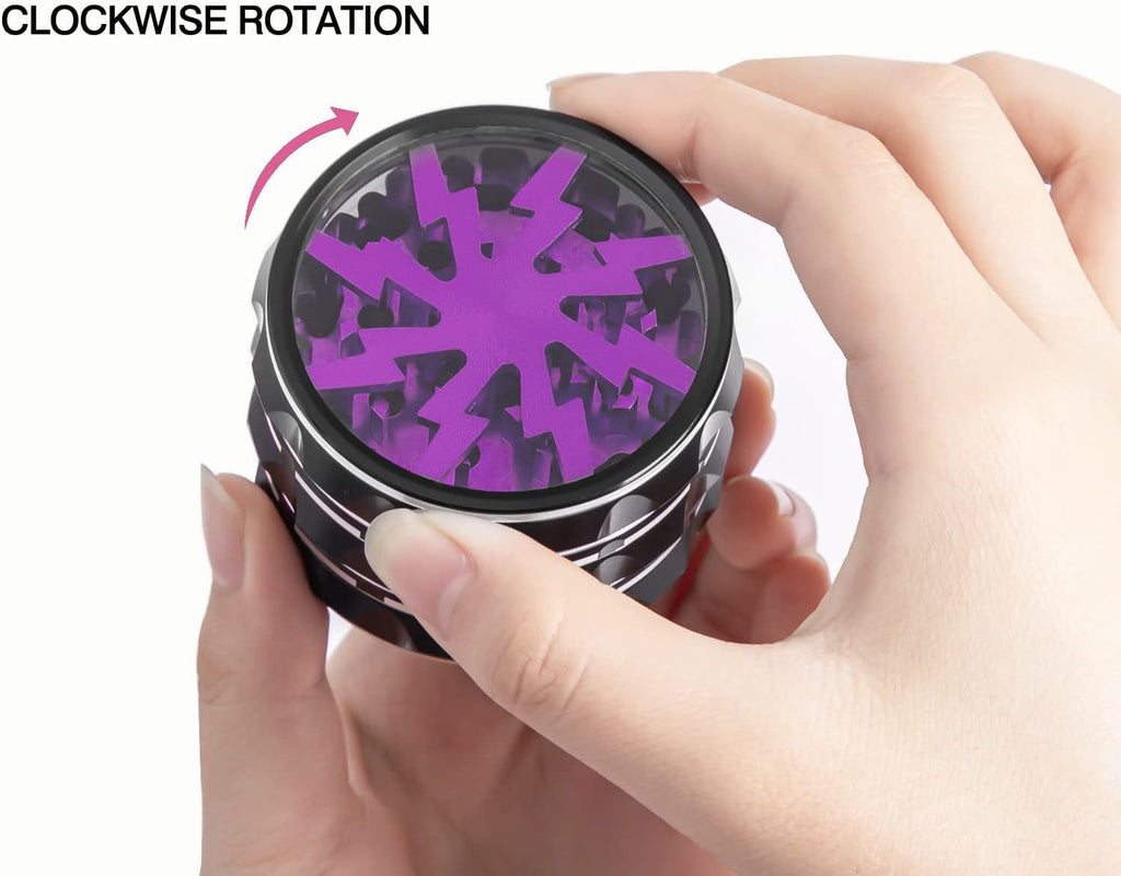 2.5 Inch Multipurpose Spice Grinder,Non Stick Spice Grinder Herb Grinder for Grinding Dry Fresh Spice, Manual (Black)