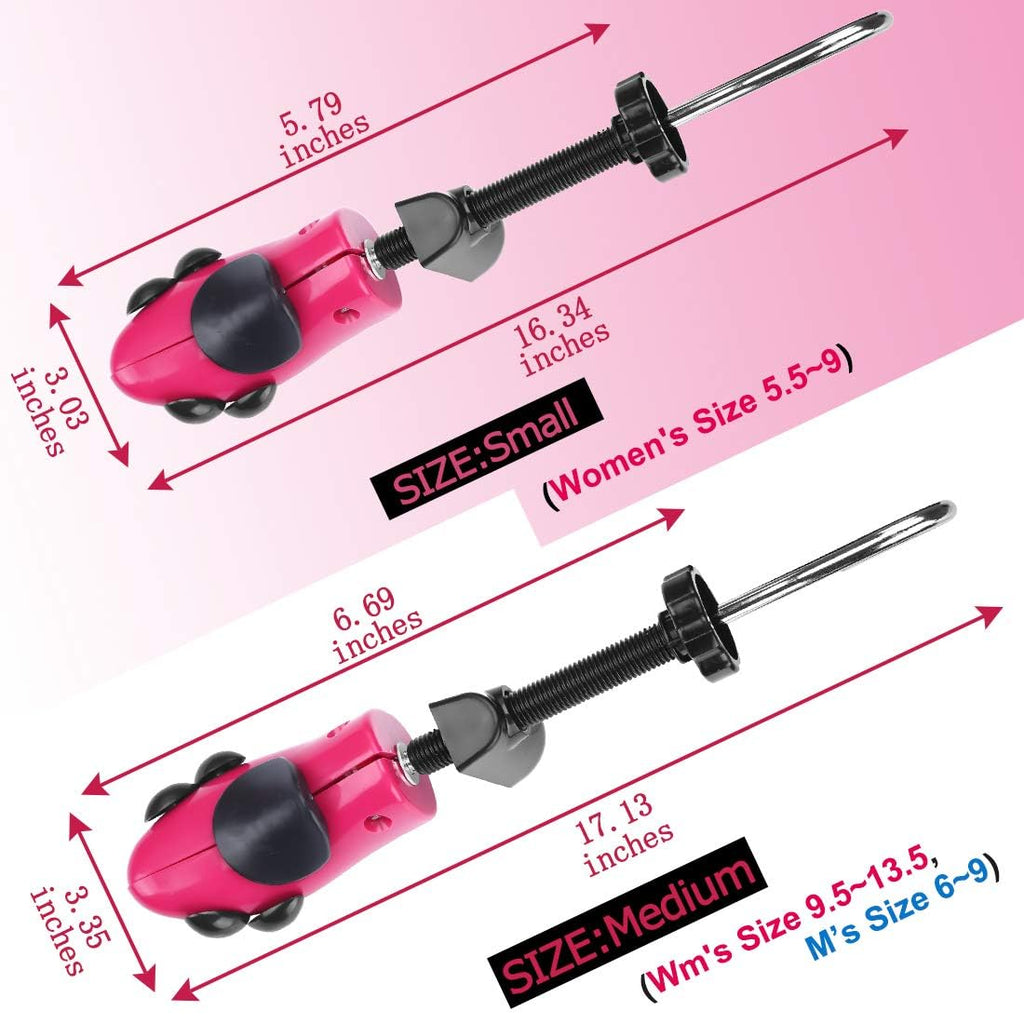 Eachway Pair of Professional 2-Way Premium Shoe Stretcher Tough Plastic Shoe Trees,Adjustable Length & Width Durable Shoe Shaper for Men and Women