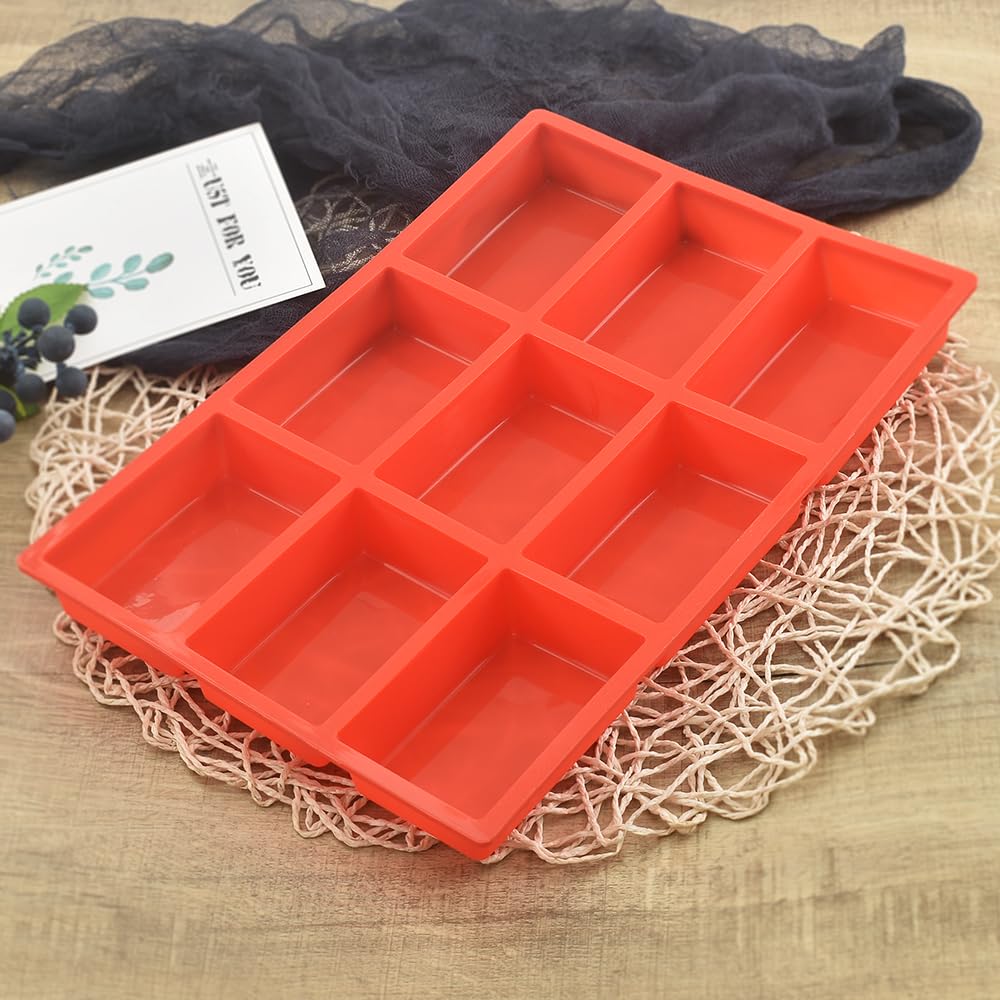 ionEgg Silicone Mini Loaf Pan, Non-Stick Mini Bread Pan, 9 Cavity Silicone Bread Baking Mold, for Mini Loaf Cake, Bread, Meatloaf, Pack of 2