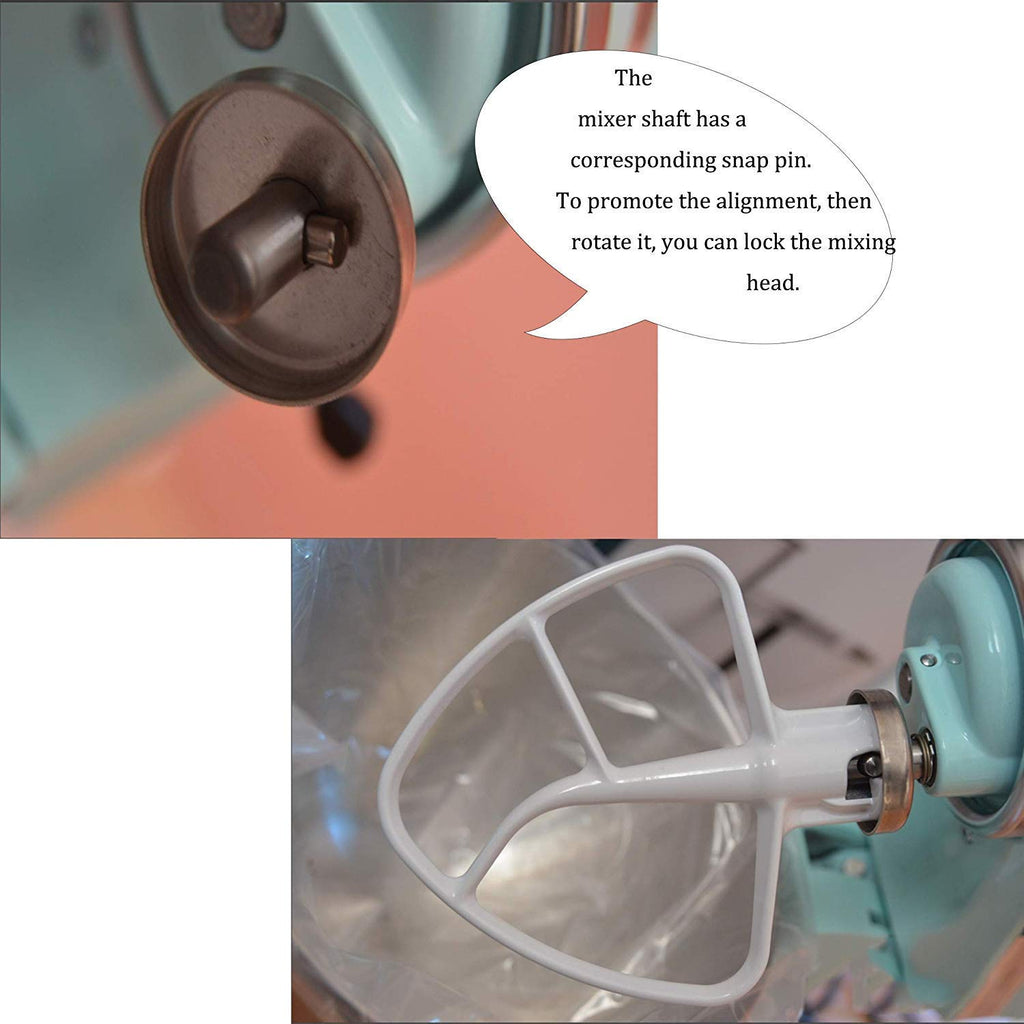 K45B Beater Compatible with Kitchenaid 4.5-5Qt Tilt-Head Stand Mixer,Coated Paddle Attachment for Kitchen Aid Mixer Accessories -K45 AP3884849 W10672617