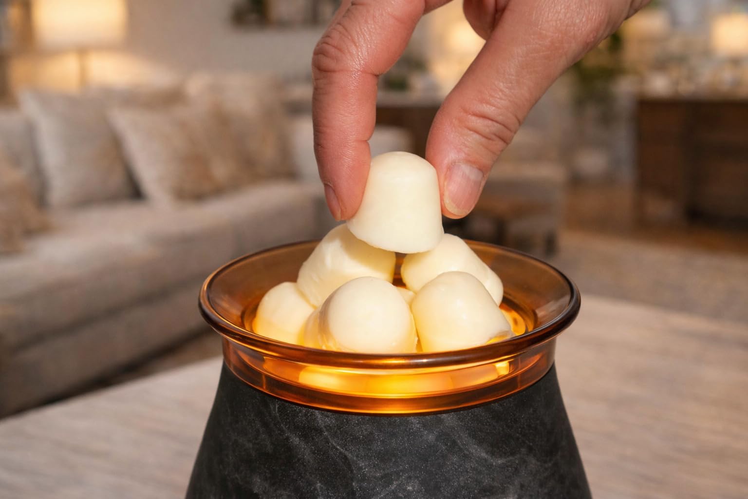 Lux Wax Melts Lemongrass Verbena Soy Wax Melt Dots – No Mess, Hand-Poured in Canada, Clean Strong Scent Throw, Eco Rice Paper Pouch, Works in All Wax Warmers