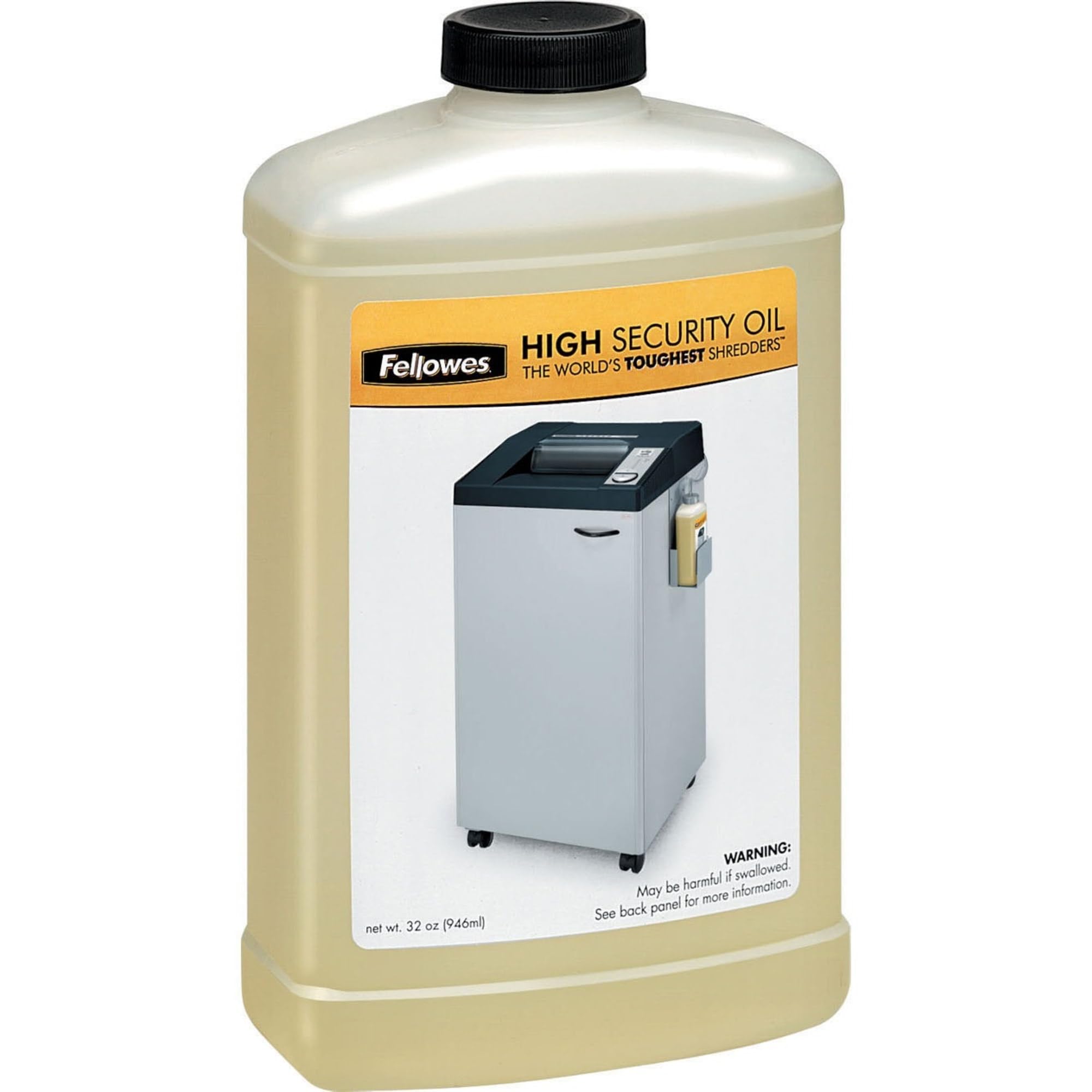 Fellowes Powershred High Security Performance Oil, 32 Ounce (3505801), Black