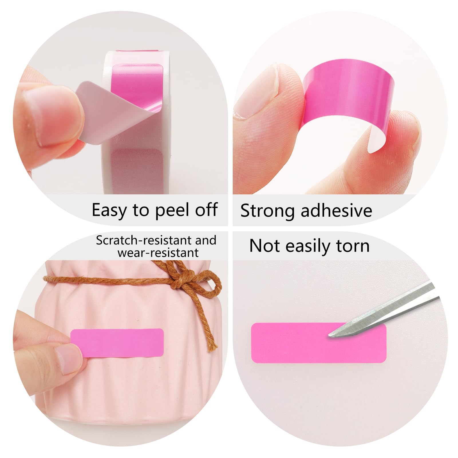 1600 Pcs Label Print Stickers Label Tape 12 x 40 mm Thermal Label Tapes Compatible with D30 Printer 160 Label/roll