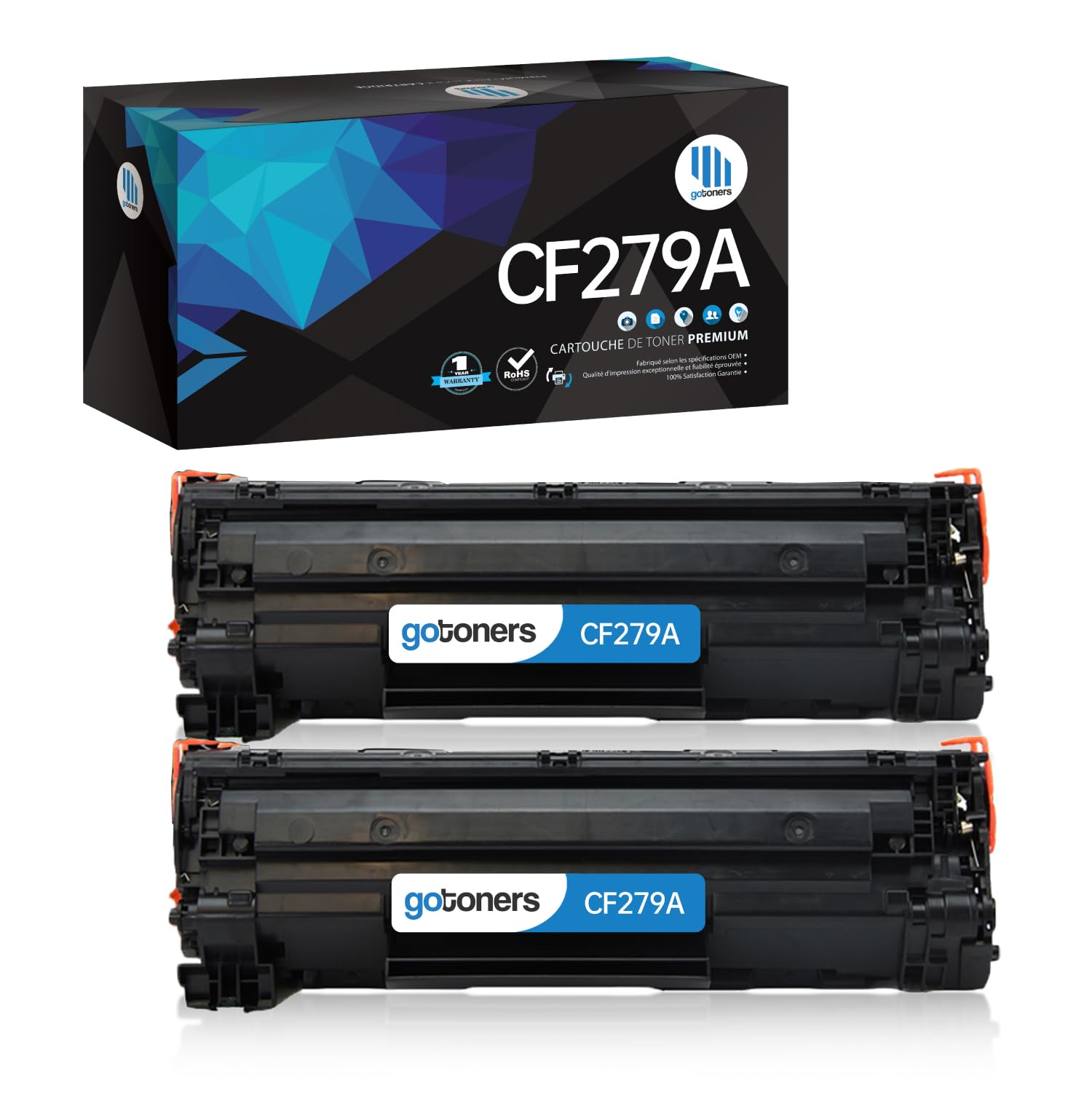 Gotoners 2PK Compatible 79A CF279A Toner Cartridge for LaserJet Pro M26nw M12w M12 M12a M26 M26a