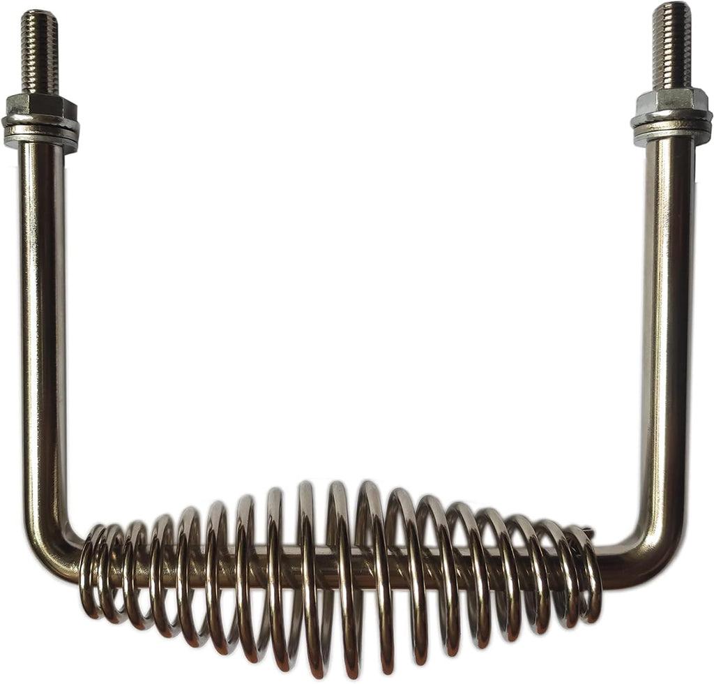 6" Stainless Spring Handle 5" Wide Overall with 1/2" Steel Rod for BBQ pits Trailers, Custom Metal Projects, Custom Built Grills, Smokers, Pits, Wood Stoves,cabinets