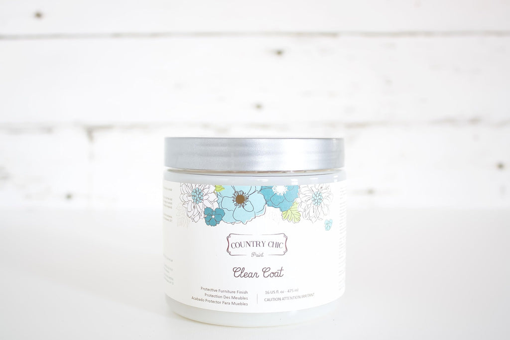 Clear Coat - Eco-Friendly Clear Satin Sheen Top Coat for Chalk Style Furniture Paint, Very Durable, Non Yellowing, Waterproof Sealant for High Traffic Furniture - Indoor/Outdoor - Pint (16 oz)