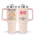 60th Birthday Gifts for Women Unique Fun Funny Cute 1966 60 th Birthday Gift for Woman Turning 60 Year Old Mom Mother Wife Aunt Auntie Sisters Teacher Friend and Fabulous Coffee Mug 40oz Tumbler