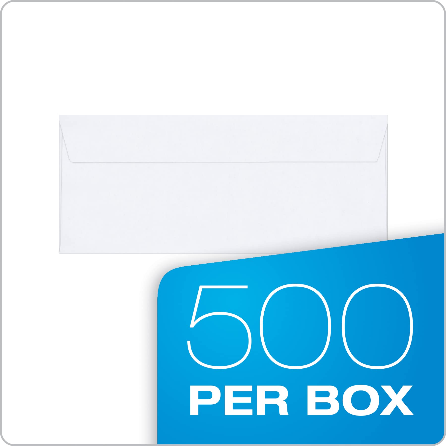 Columbian #8 5/8 Security Envelopes, Double Window, Self Seal, for Invoices & QuickBooks Statements, 3-5/8 x 8-5/8, 24 lb White, 500/Box (COLO182)