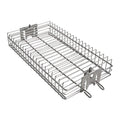 Onlyfire 6042 Chrome Plating Steel Flat Spit Rotisserie Grill Basket Fits 1/2” Hexagon, 3/8" Hexagon, 3/8" Square & 5/16" Square Spit Rods for Any Grill