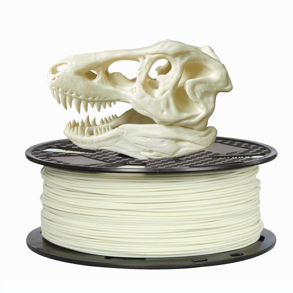CC3D PLA Max Bone White PLA Filament 1.75 mm 1KG 3D Printer Filament 2.2LBS 3D Printing Material Stronger Pro Plus + Ivory White Bone Color