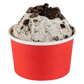 Restaurantware Red 50 Count to Go Cup Disposable 3 x 3 x 1.8 Inches Paper Mini Cup Grease-Resistant Cup Recyclable Durable Design