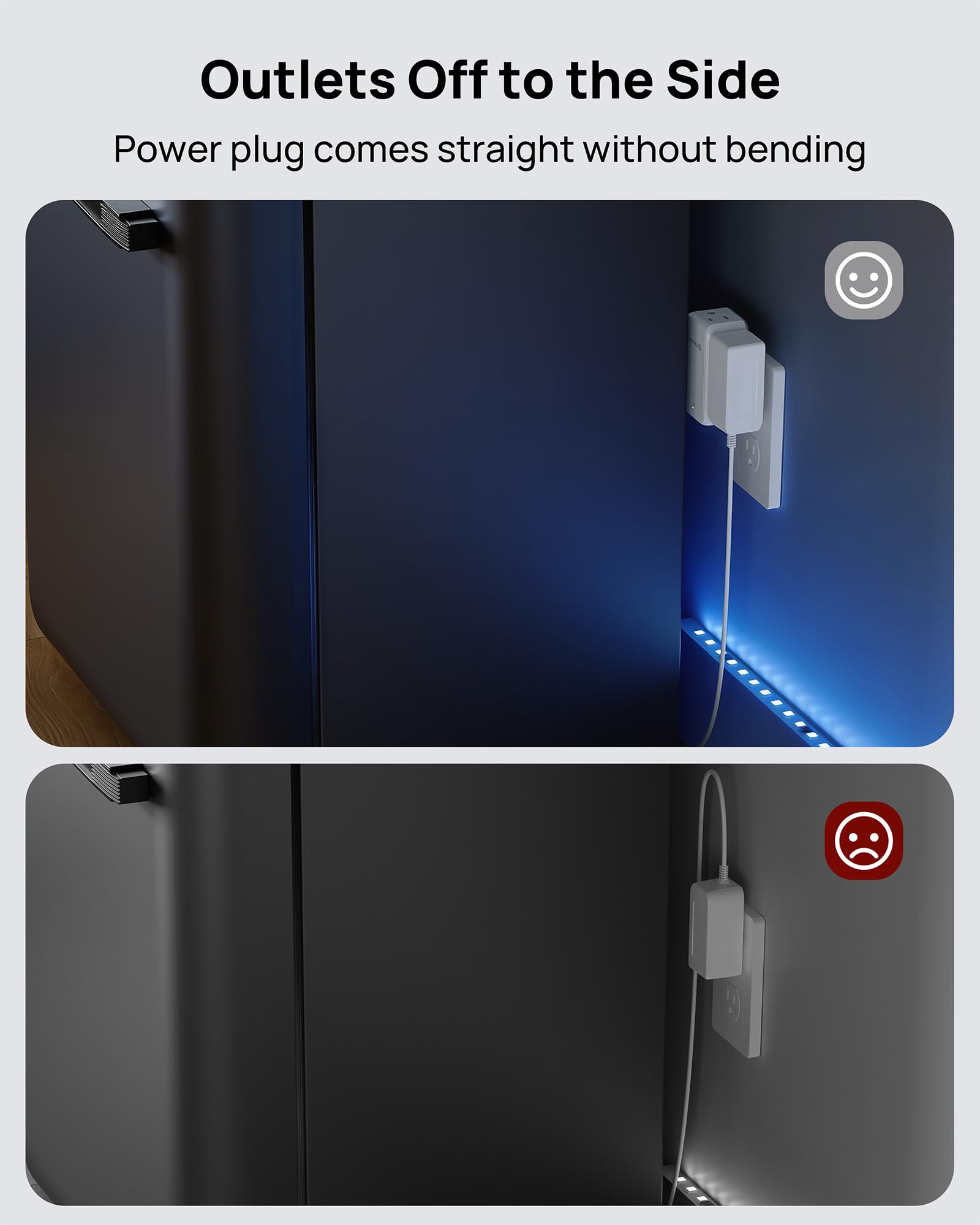 TROND 360° Rotating Multi Plug Outlet Extender, 2 Pack Small Wall Splitter 6 Electrical Charging Ports, Cruise Ship Travel Essentials, No Surge Protector Swivel Flat Power Expander for Home Office