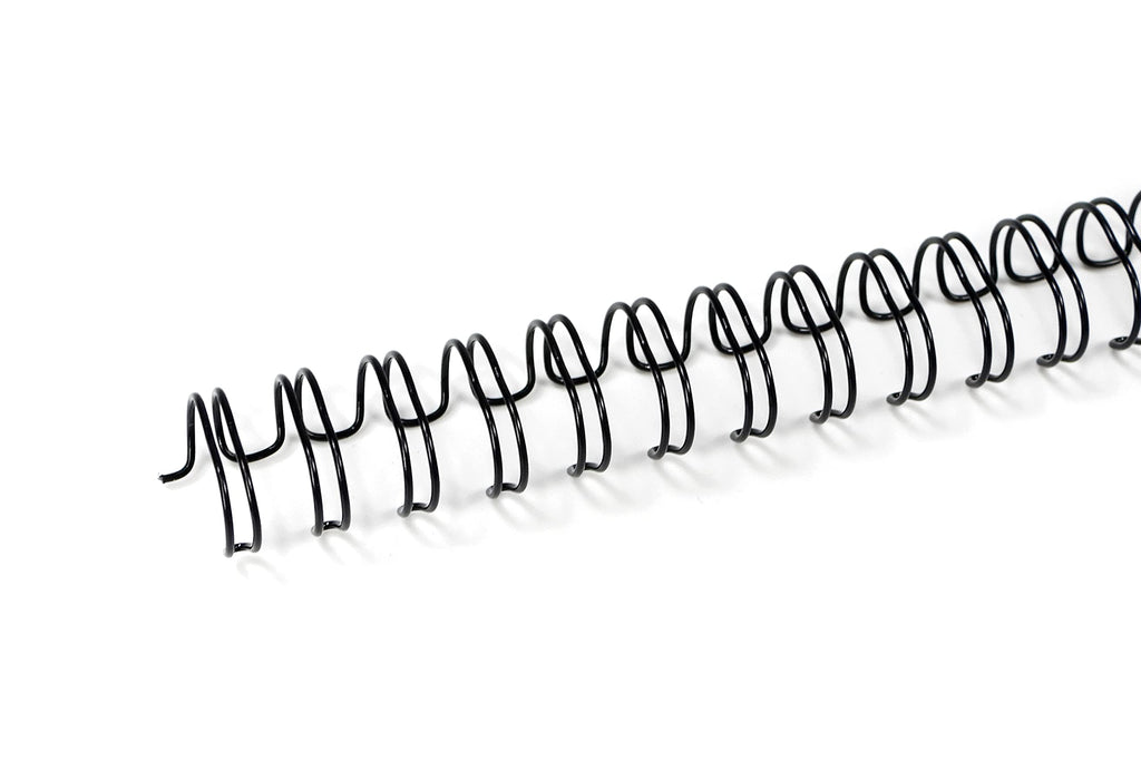 Rayson Double Loop Binding Wires 3/8 Inch - 3 to 1 Pitch Wire Binding Capacity 60 Sheets, 11 inch Length, 32-Loop Black Wire Ring Pack of 100 to Bind Reports and Projects
