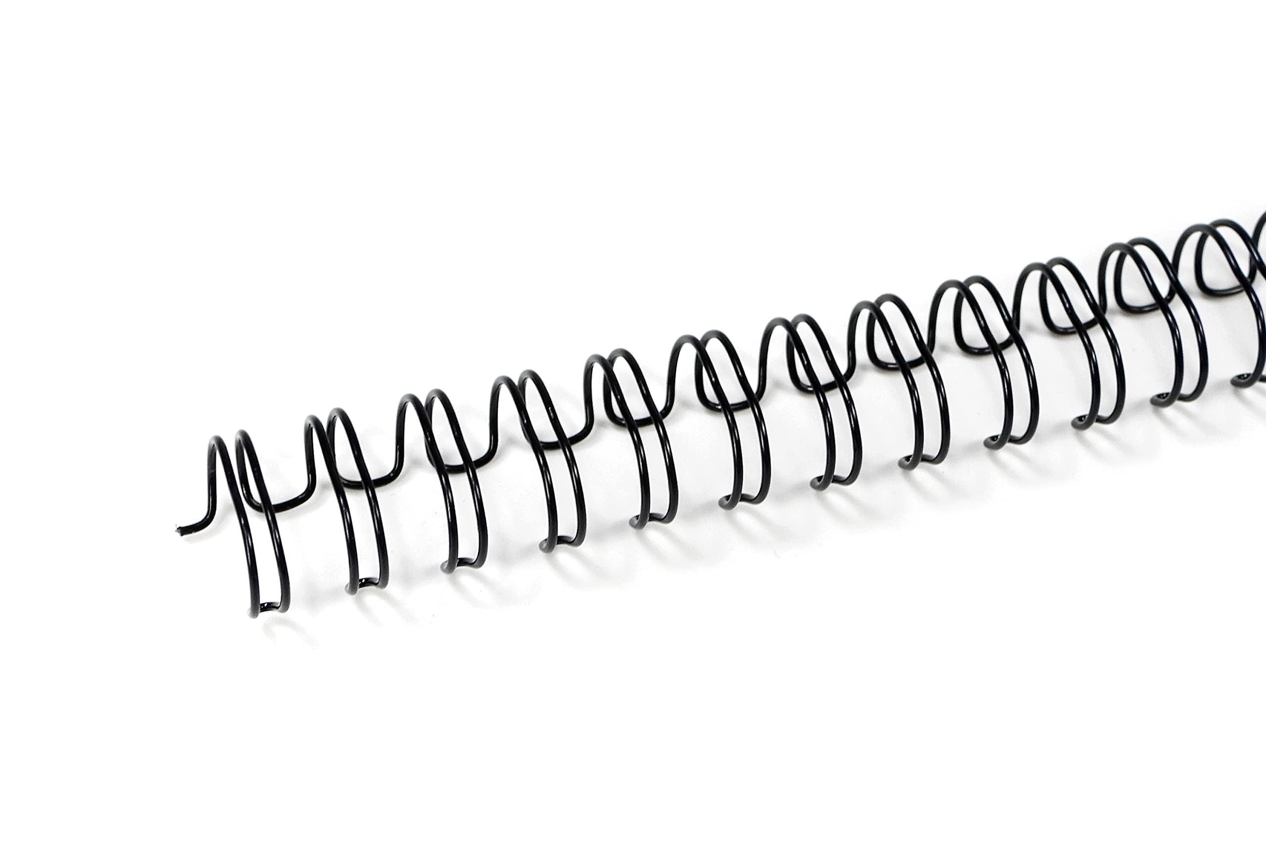 Rayson Double Loop Binding Wires 3/8 Inch - 3 to 1 Pitch Wire Binding Capacity 60 Sheets, 11 inch Length, 32-Loop Black Wire Ring Pack of 100 to Bind Reports and Projects