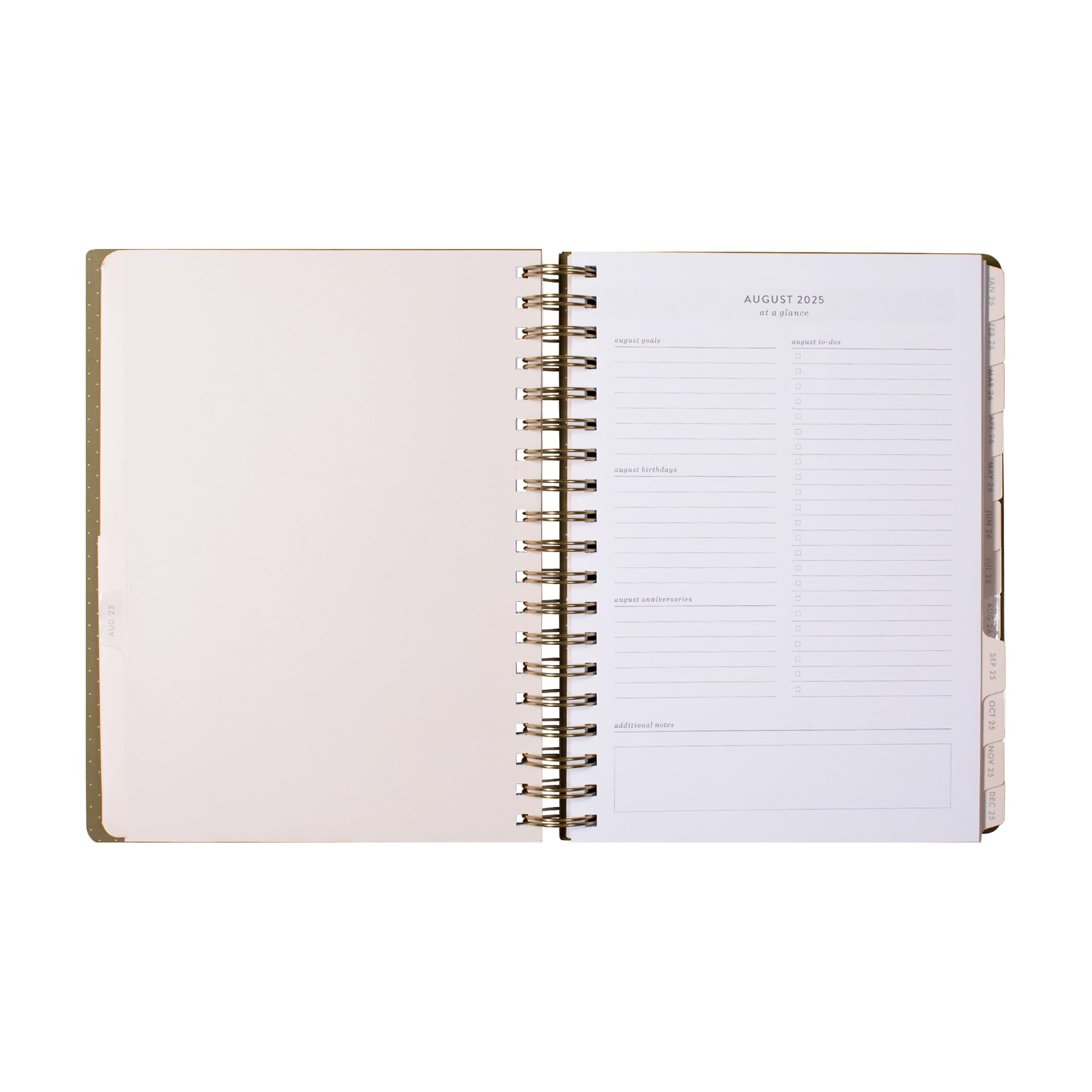 Fringe Studio 2026 Spiral Weekly Planner, Aug 2025 - Dec 2026, 17 Month, Paperback Cover, "HERITAGE HYDRANGEA", 8"w x 10"h, 240 Pages (844PA052)