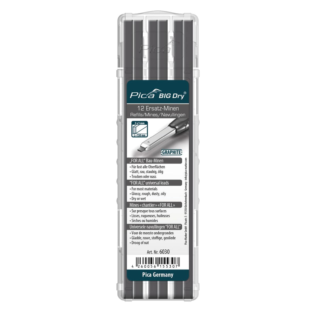 Pica A14711190P6030 6030, Black, Set of 12 Pieces
