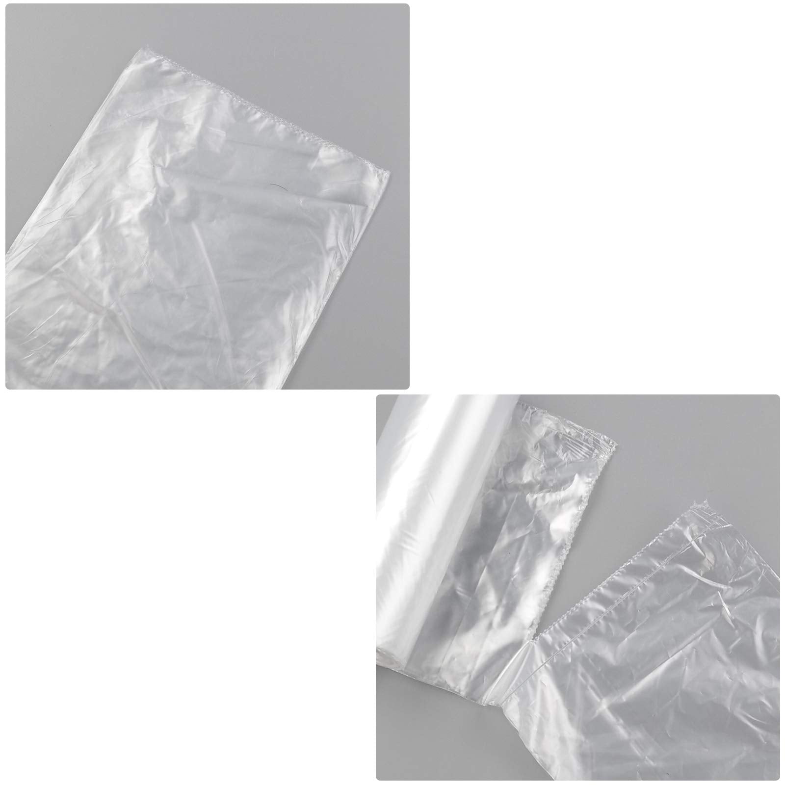 Farmoon 15L Clear Garbage Bags, Trash/Rubbish/Wastebasket Liners(9 Rolls, 225 Counts)