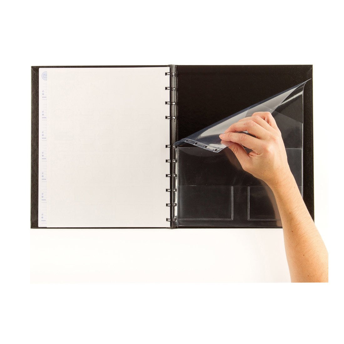 Blueline MiracleBind Notebook, 11 x 8.5 Inches, Black, 150 Pages (AF11150.81)