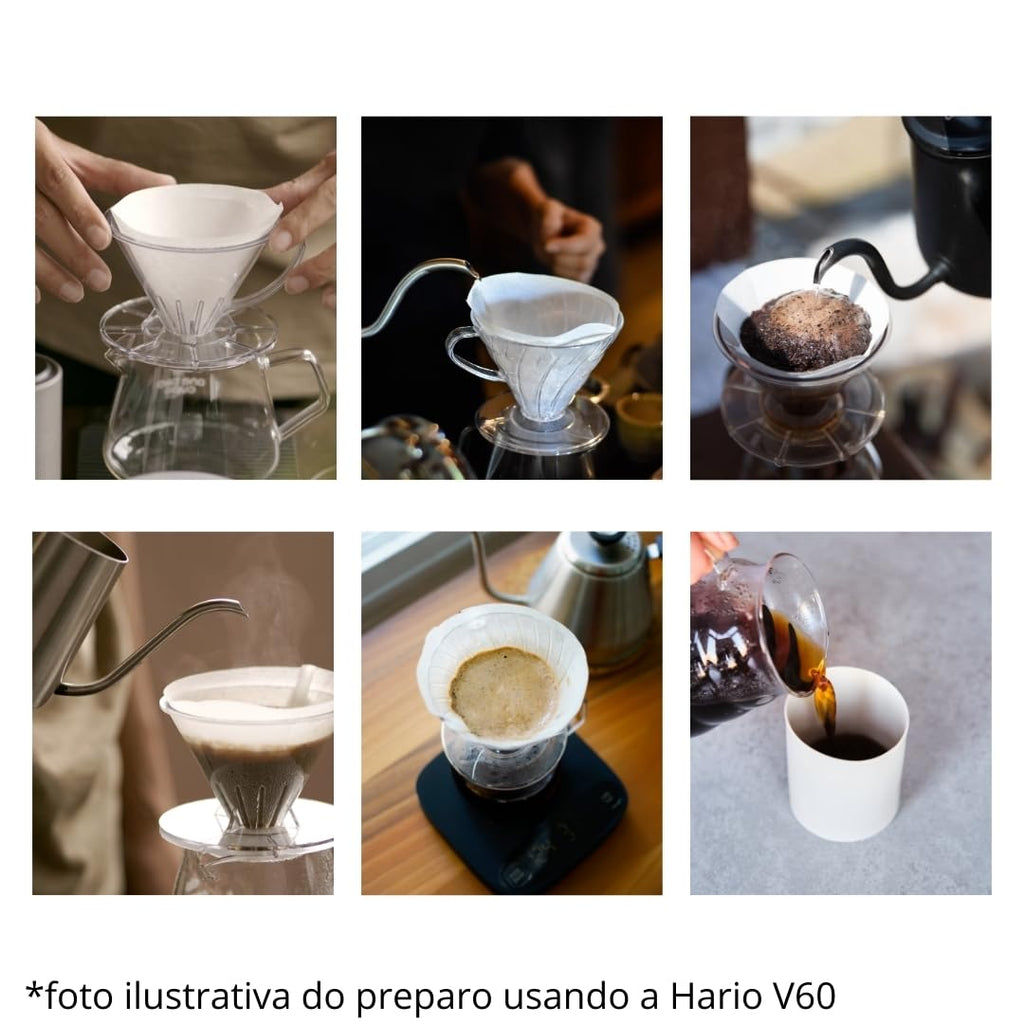 [2pcs Set] Hario V60 Misarashi Coffee Paper Filter (Size 01, 100 Count, White) 200 Total