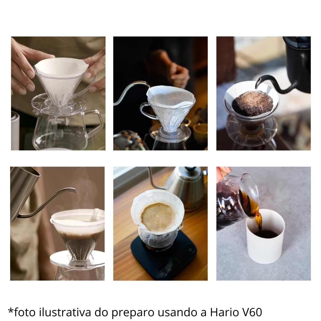 [2pcs Set] Hario V60 Misarashi Coffee Paper Filter (Size 01, 100 Count, White) 200 Total