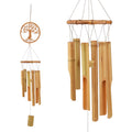 AUXSOUL Bamboo Wind Chimes, Wooden Windchimes Music Hanging Ornament Decoration for Outdoor, Indoor, Home, Garden, Patio, Porch, Yard, Farmland and Balcony(Tree of Life)