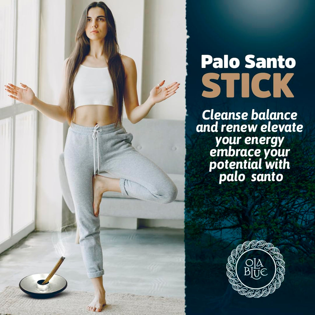 Ola Blue Palo Santo Smudging Sticks – 24 Pack (8 oz / 220 g) | Natural Palo Santo Incense Sticks from Peru | Resin-Rich Aromatic Sticks for Smudging & Meditation