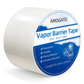 AMOGATO Vapor Barrier Tape - 4'' x 180' 8 Mil, Heavy Duty Waterproof, Polyethylene Repair Tape, Vapor Barrier Seam Tape for Industrial, Crawl Space, Roofs & Barrier Restoration