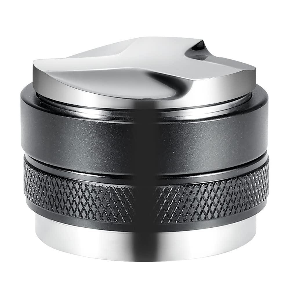 53mm Coffee Distributor and Tamper Compatible with Breville 54mm Portafilter, Dual Head Espresso Distributor Tamper Tool, Adjustable Depth, Stainless Steel, Professional Espresso Accessories