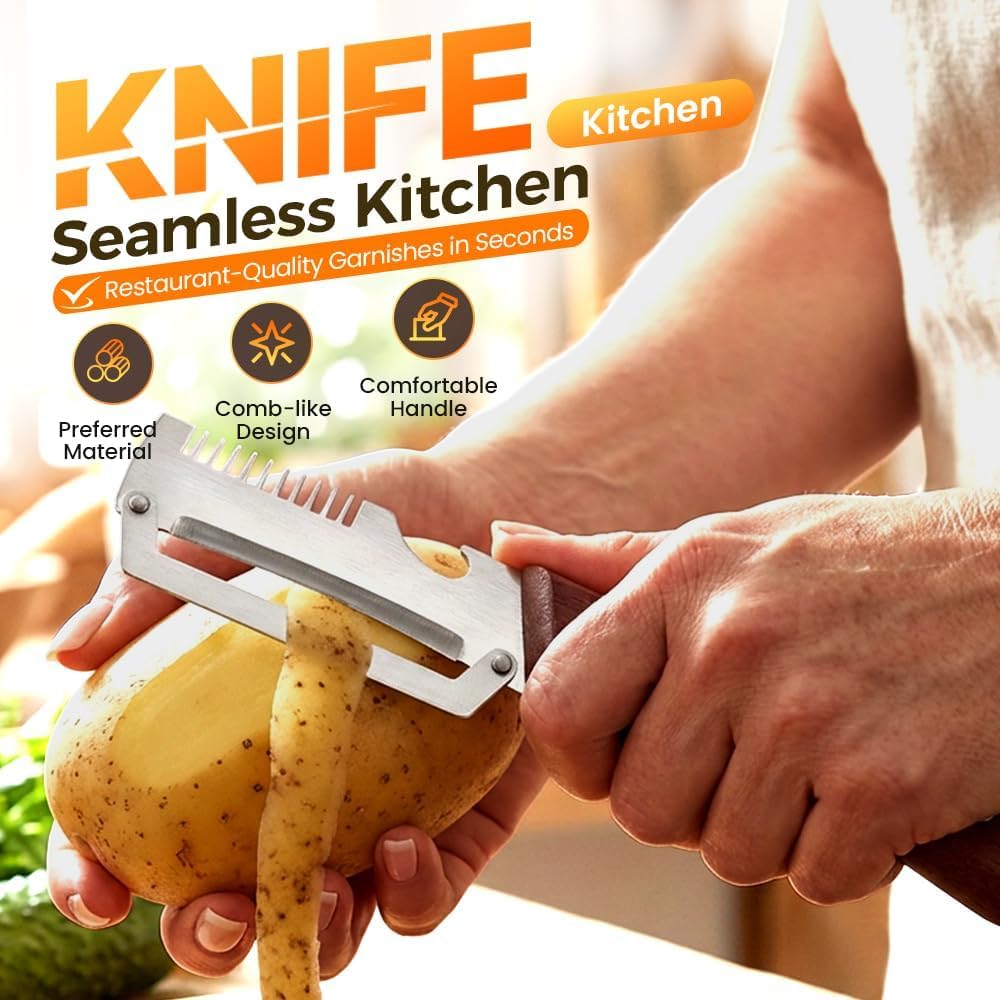 Vegetable Peeler, 2026 Upgrade Multifunctional Stainless Steel Peeler,Vegetable Peeler for Kitchen, Kitchen Gadgets Tool for Fruit Pumpkin Peeling Potato Carrot Veggie Peeler