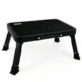 IKKAKOI Folding Step Stool, Height-Adjustable Step Stool with Non-Slip Platform, Step Ladder for Adults or Kids in Kitchen, Home, 500 Lbs Capacity(Black)