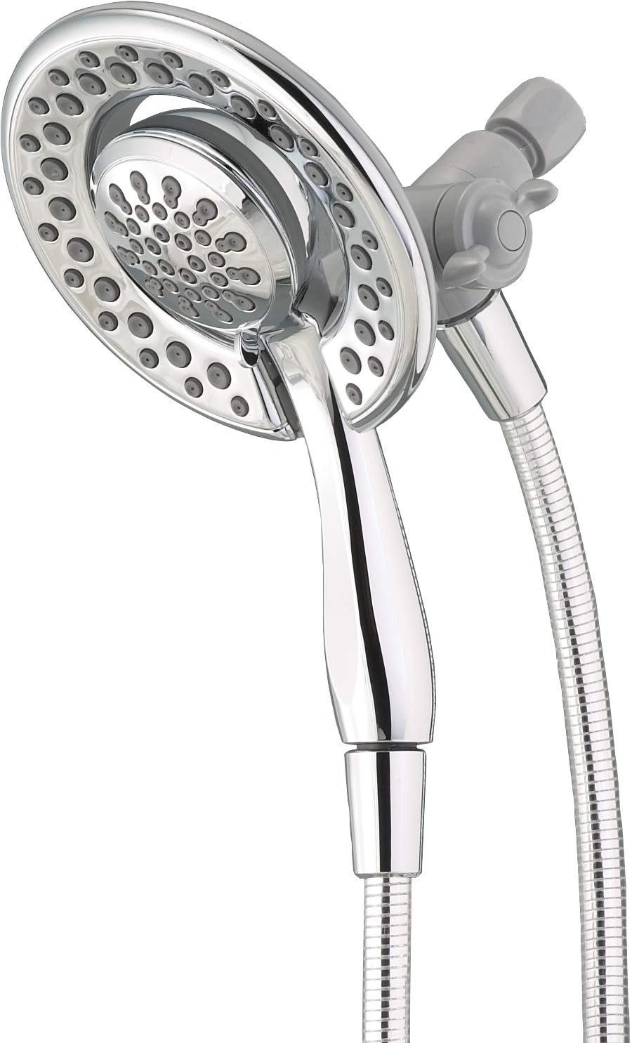 Delta Faucet Shower Head, 4-Setting In2ition, 2-in-1 Shower Head with Handheld Spray, Chrome