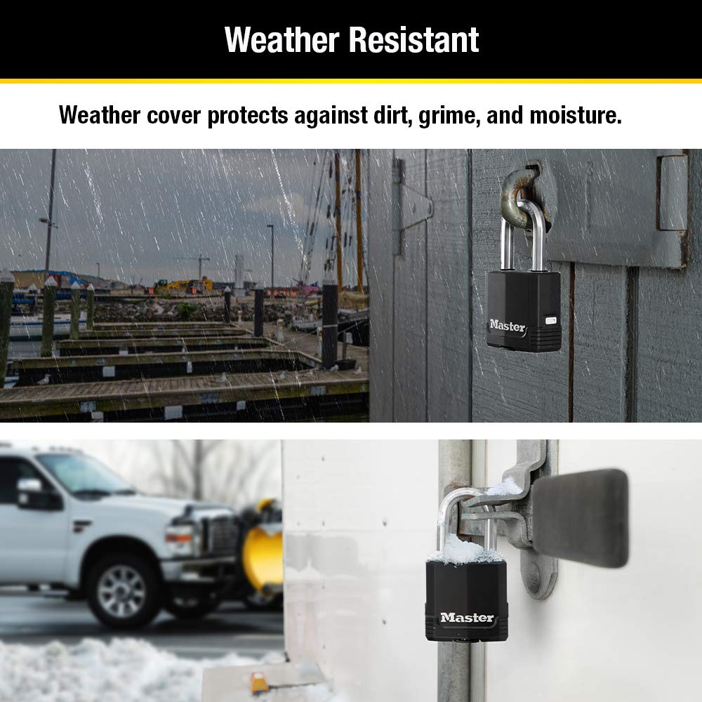 Master Lock Magnum Heavy Duty Outdoor Padlock with Key, 1 Pack M115XDLF