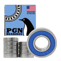 PGN - R8-2RS Sealed Ball Bearing - 1/2" x1-1/8 x5/16 - Lubricated - Chrome Steel (10 PCS)