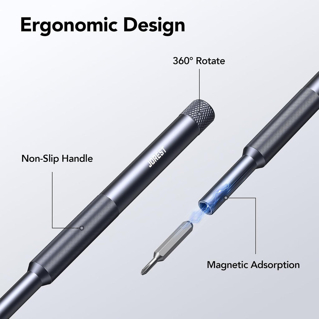 JOREST 50 in 1 Precision Screwdriver Set with Security Torx, Magnetic Mini Repair kit for MacBook, Laptop, PS4, PS5, iPhone, Nintendo Switch, Glasses, Watch, Toy, Stocking Stuffers Gifts for Men