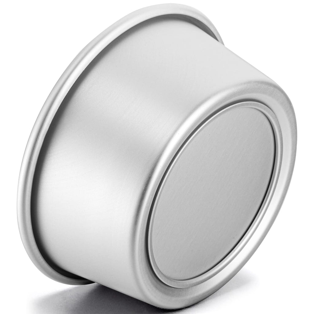 Lawei Round Cake Pan Set - 4" 6" 8" Aluminium Cake Pans with Removable Base Round Cake Baking Pans for Wedding Birthday Party