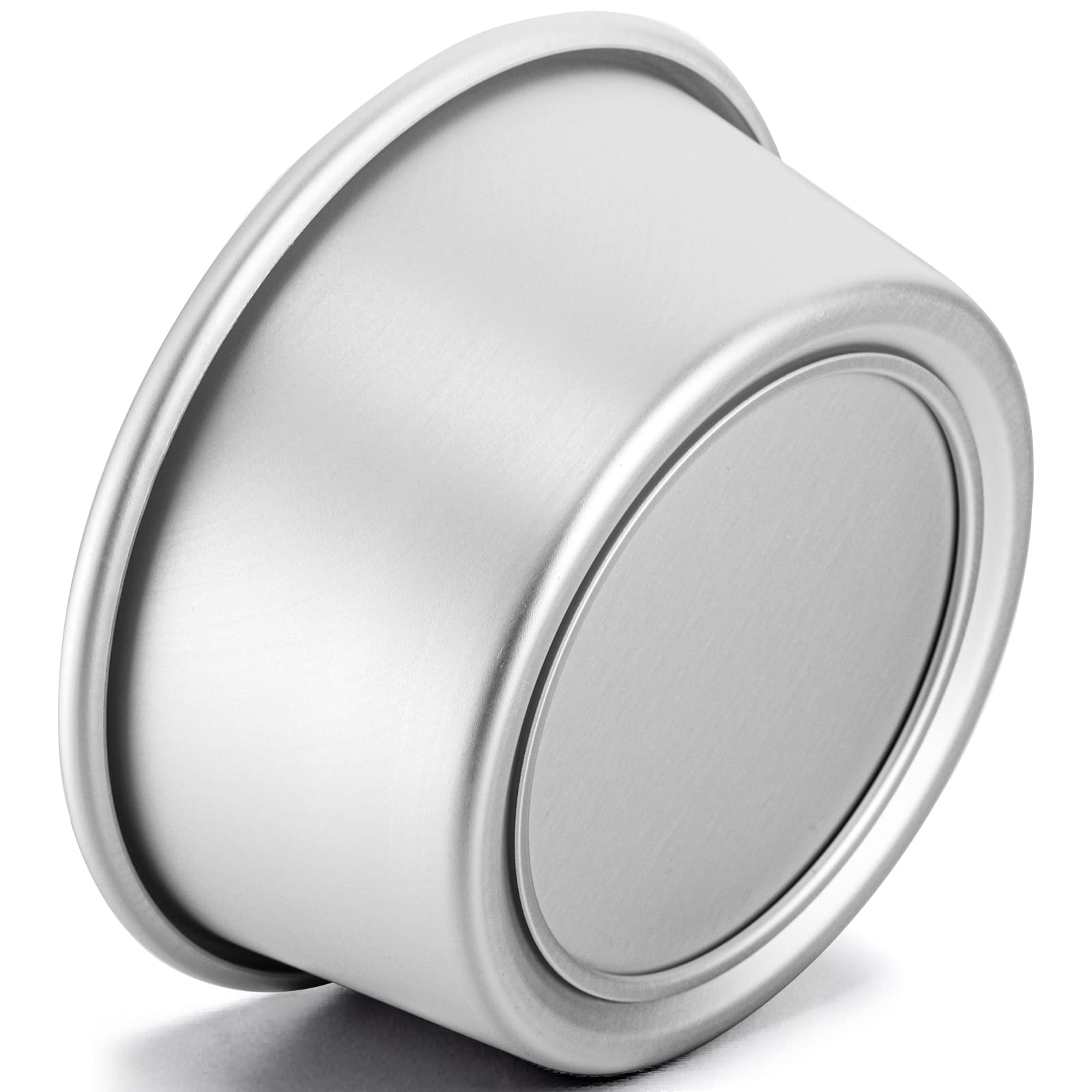 Lawei Round Cake Pan Set - 4" 6" 8" Aluminium Cake Pans with Removable Base Round Cake Baking Pans for Wedding Birthday Party
