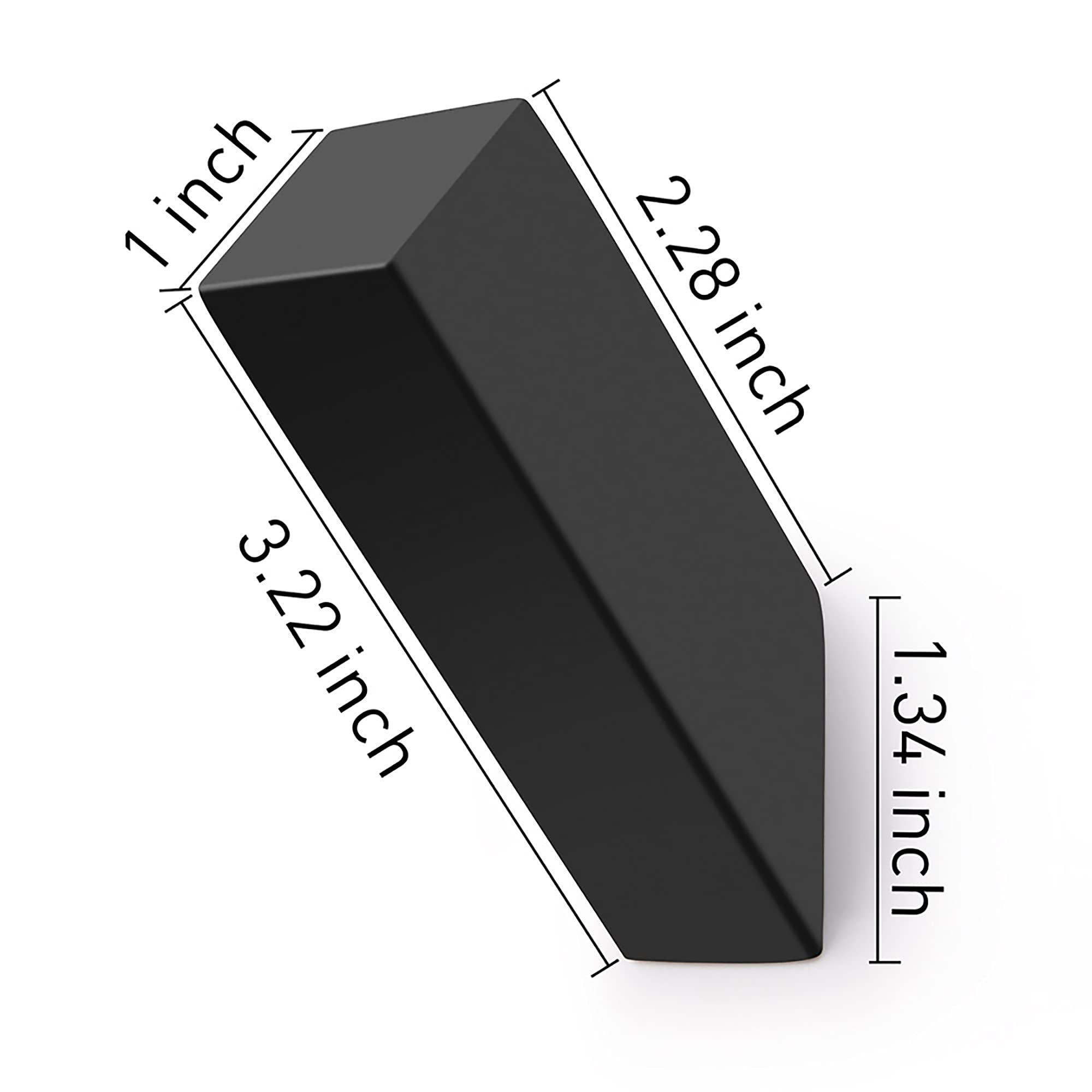NINETREX Black Towel Hook SUS 304 Stainless Steel Modern Matte Black Wall Hook Heavy Duty Robe Hook for Bathroom Livingroom Wall Mounted 4 Pack