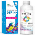 Welacer DTF Ink White 500ml - Premium Heat Transfer Ink Conversion Kit Refill for I3200, XP600, R1390,L1800, ET2800 ET8500 R2400, L800, 1430, P400, P800, XP-15000 All DTF Printers,for DTF Film