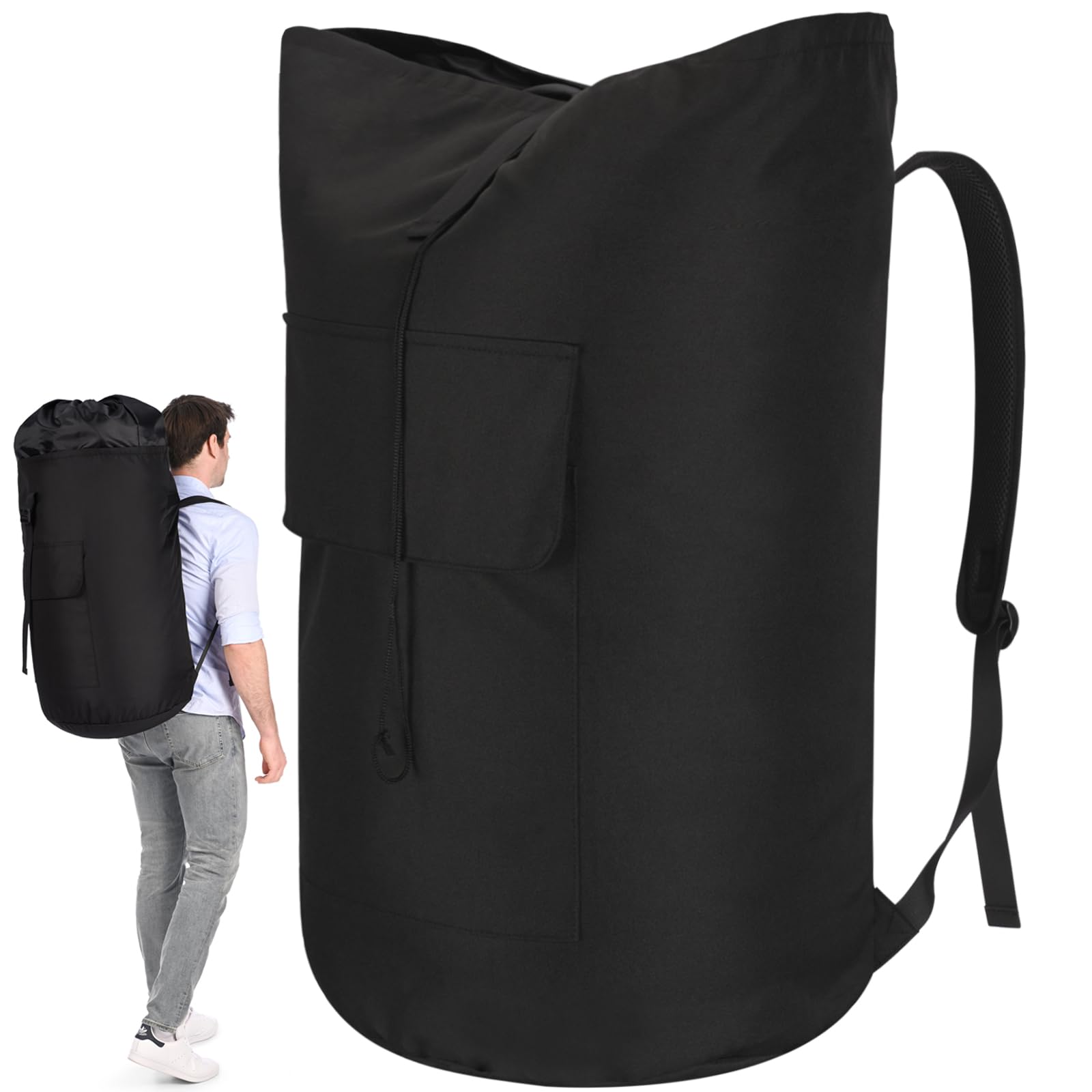 Laundry Bag Backpack 115L, College Laundry Backpack with Straps, Laundry Bags Extra Large Heavy Duty, Large Laundry Hamper Bag for College Students, Dirty Clothes Bag for Dorm, Apartment, Laundromat