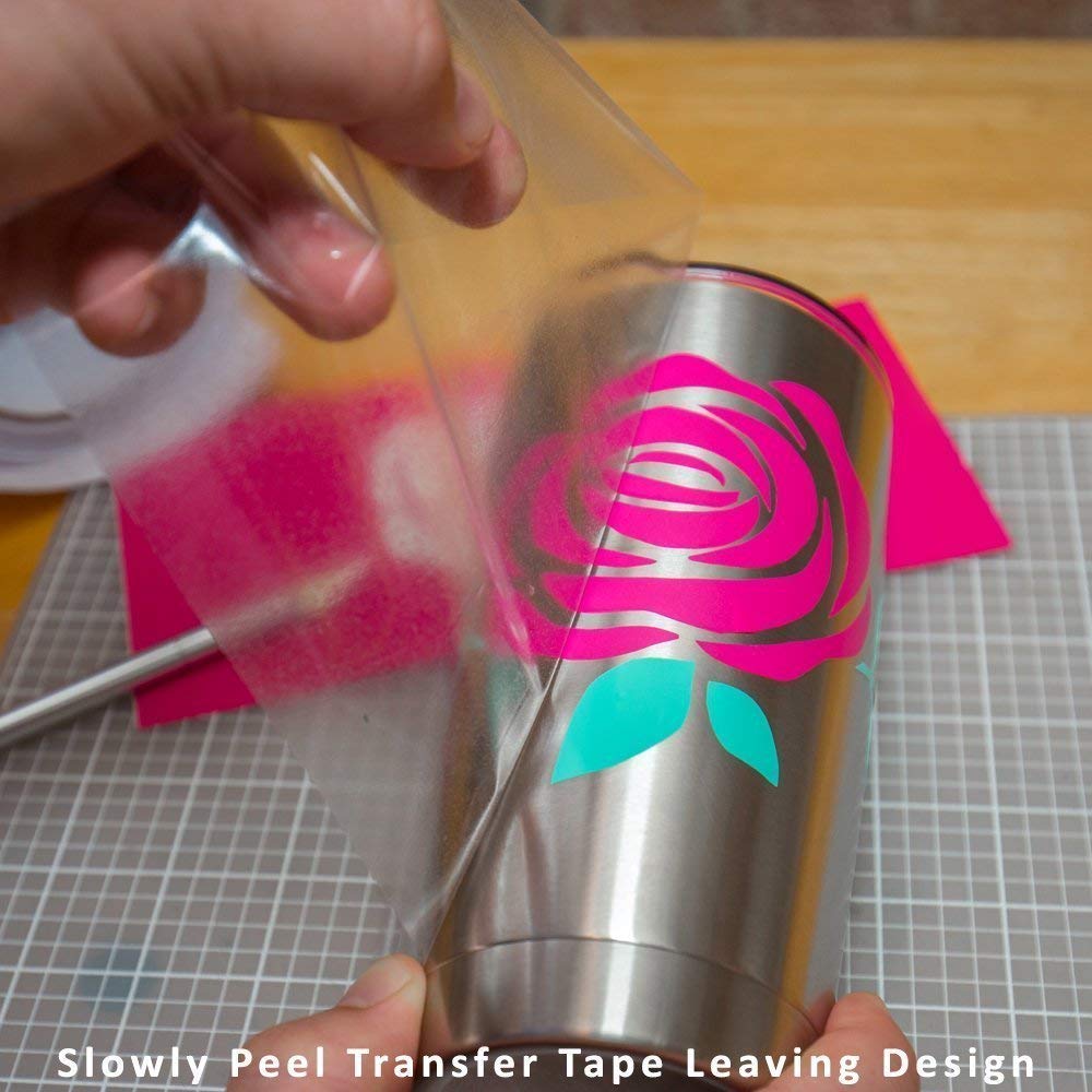 Xvinyl Transfer Tape for Vinyl - Clear Grid 12”x50FT Transfer Tape Roll Works Great with Oracal 651, 631 and Cricut Vinyl