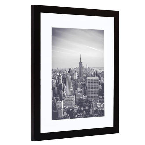11x14 Picture Frame 2 Pack, Display Poster 8x10 with Mat or 11 x 14 Without Mat, Wall Gallery Photo Frames-Vertical or Horizontal Mounts & Ready to Hang,Photo Frames for Wall Mounting, Black