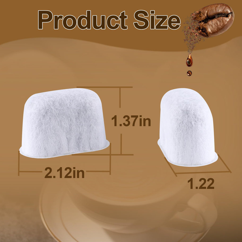BES870, BES876, BES878, BES840 Charcoal Water Filter Replacement for Breville Barista Express/Pro (Impress) Espresso BES870XL, BES876BSS, BES878BSS,BES840XL,BES860XL, BES810BSS (6pcs).
