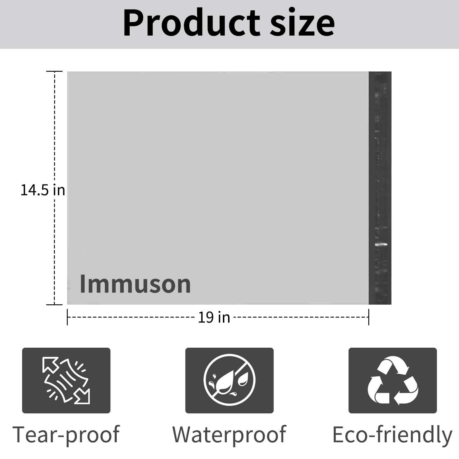 Poly Mailer 14.5x19 Inch 100 Pack,Shipping Bags for Business,Strong Adhesive Self-SealingBags,Waterproof Poly Bag for Clothing,Self-Sealing Envelopes Bags