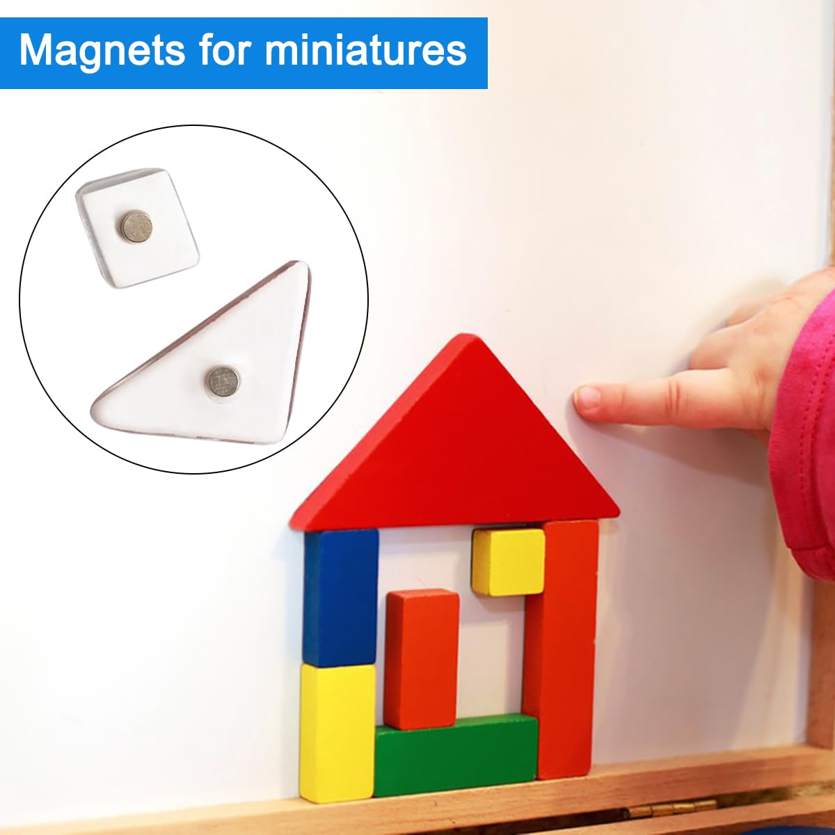 250 Pcs Small Strong Magnets, Tiny Thin Mini Magnets,100 Pcs 3X1mm, 50 Pcs 4x2mm, 50 Pcs 5x2mm, 50Pcs 6x2mm, Round Small Magnet, for Crafts, Whiteboard, Fridge, Kitchen, Office