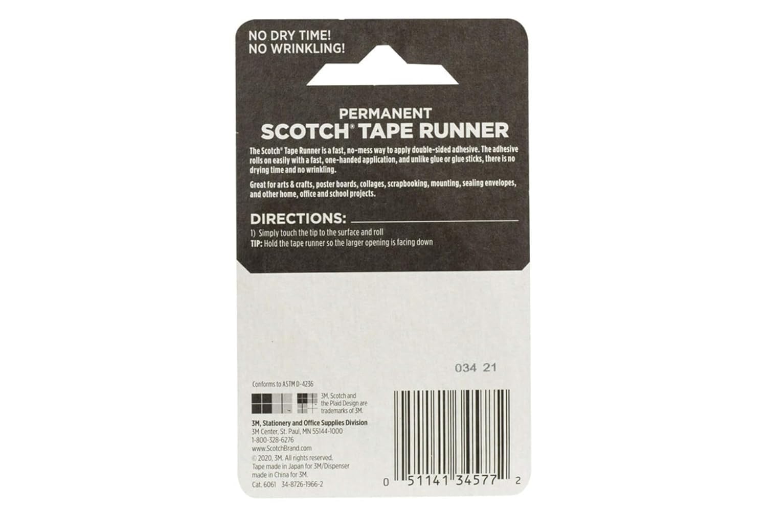 3M Bulk Buy 6061 Scotch Double Sided Adhesive Roller .27 in. x 8.7 yd. (6)