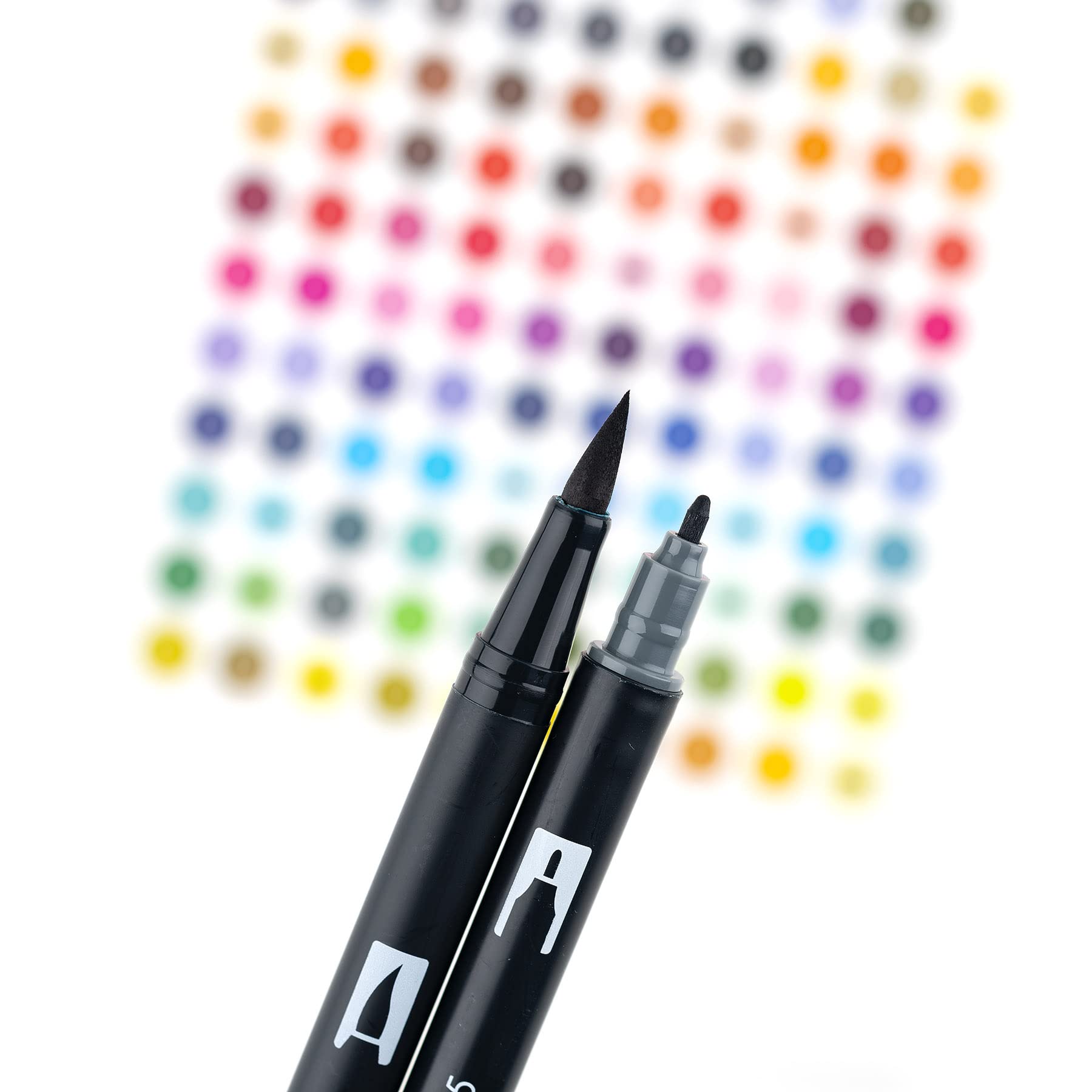 Tombow Dual Brush Pen Set, 10-Pack, Grey Scale Colors (56171)