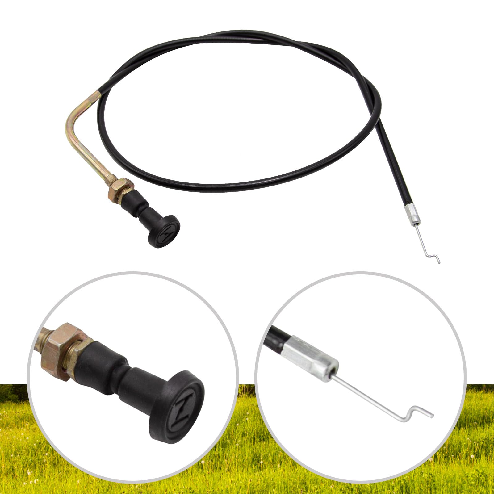 Zreneyfex 112-9753 Choke Cable Replacement for Toro TimeCutter 74365, 74366, 74374, 74376, 74386, 74387, 74390, 74395